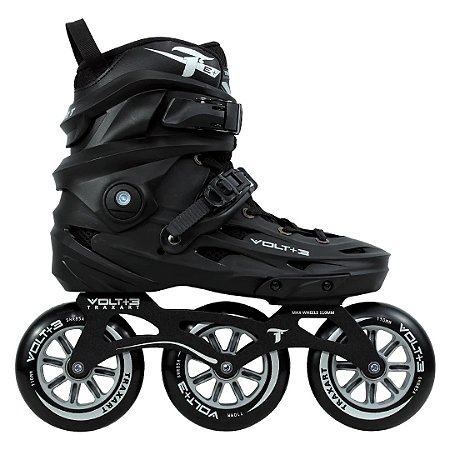 Patins Traxart VOLT+ 3 Preto/cinza - 110mm ABEC-9 cromo